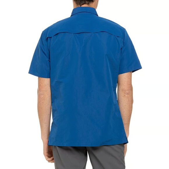 Men's Eddie Bauer UPF 50 Ripstop Guide Short Sleeve Button-Down Shirt Size Small - Picture 2 of 2